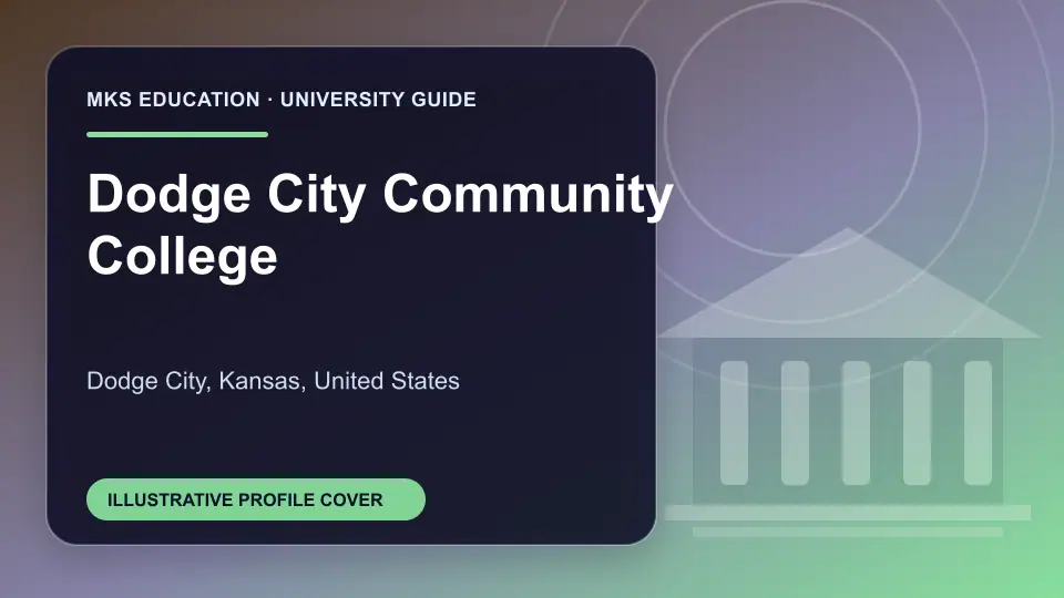 Illustrative MKS Education profile cover for Dodge City Community College in the USA