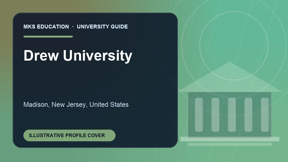 Illustrative MKS Education profile cover for Drew University in United States