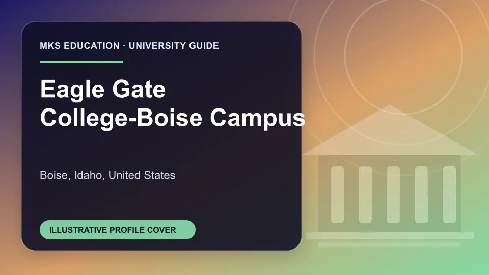 Illustrative MKS Education profile cover for Eagle Gate College-Boise Campus in the USA