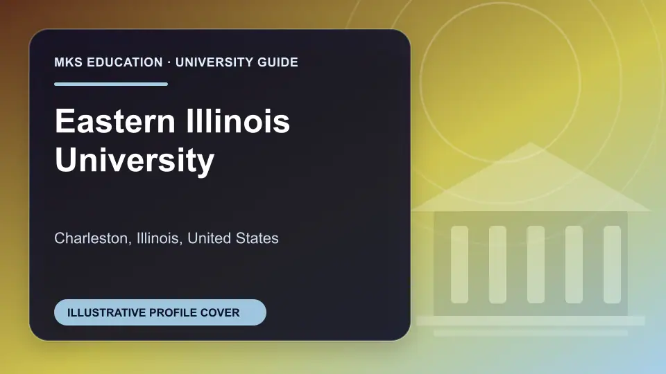 Illustrative MKS Education profile cover for Eastern Illinois University in the USA