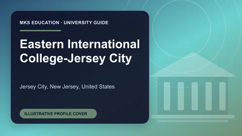 Illustrative MKS Education profile cover for Eastern International College-Jersey City in the USA