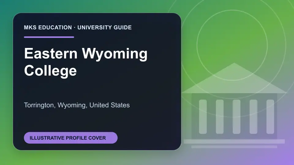 Illustrative MKS Education profile cover for Eastern Wyoming College in the USA