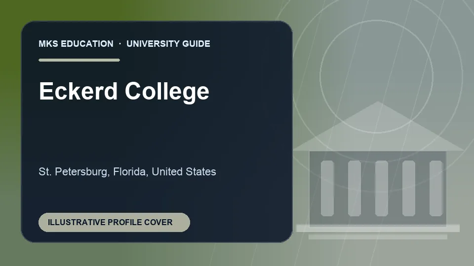 Illustrative MKS Education profile cover for Eckerd College in the USA