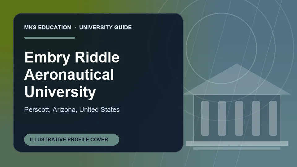 Illustrative MKS Education profile cover for Embry Riddle Aeronautical University in United States