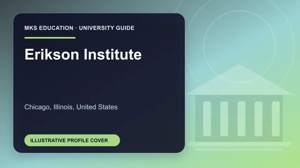 Illustrative MKS Education profile cover for Erikson Institute in the USA