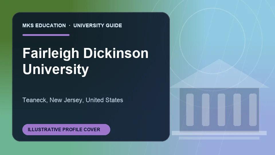 Illustrative MKS Education profile cover for Fairleigh Dickinson University in United States