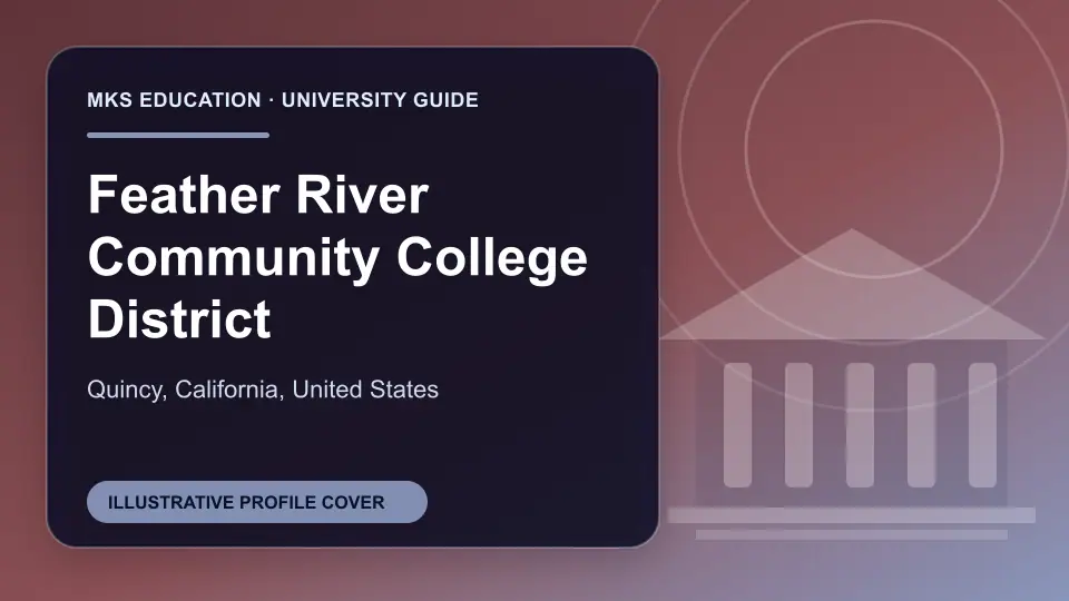 Illustrative MKS Education profile cover for Feather River Community College District in the USA