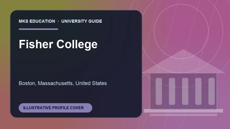 Illustrative MKS Education profile cover for Fisher College in United States
