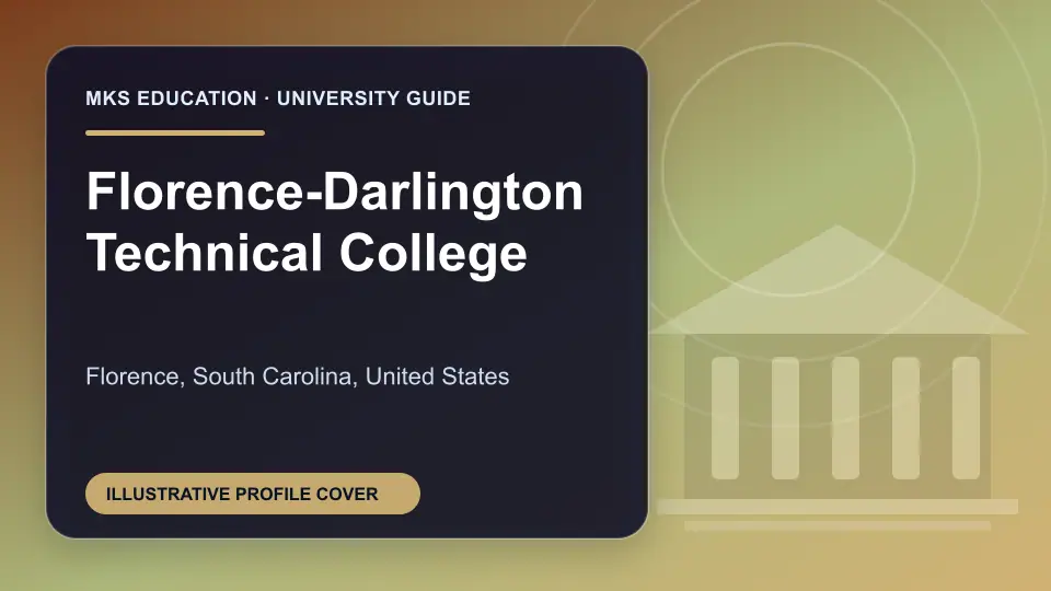 Illustrative MKS Education profile cover for Florence-Darlington Technical College in the USA