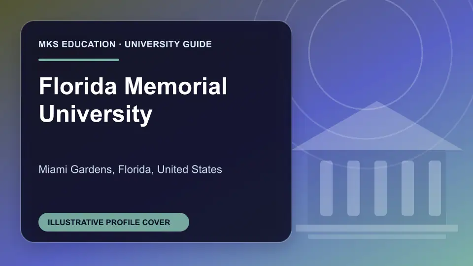 Illustrative MKS Education profile cover for Florida Memorial University in the USA