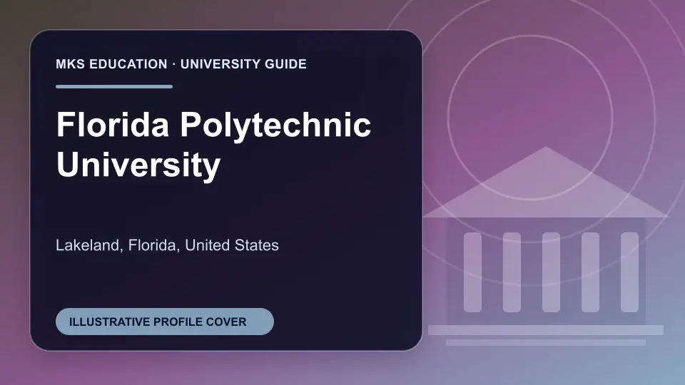 Illustrative MKS Education profile cover for Florida Polytechnic University in the USA