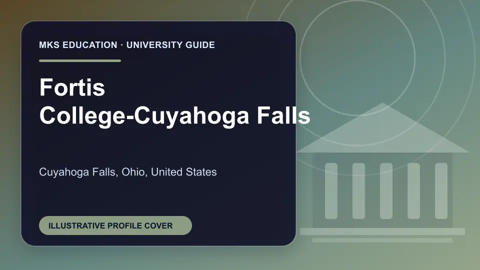 Illustrative MKS Education profile cover for Fortis College-Cuyahoga Falls in the USA