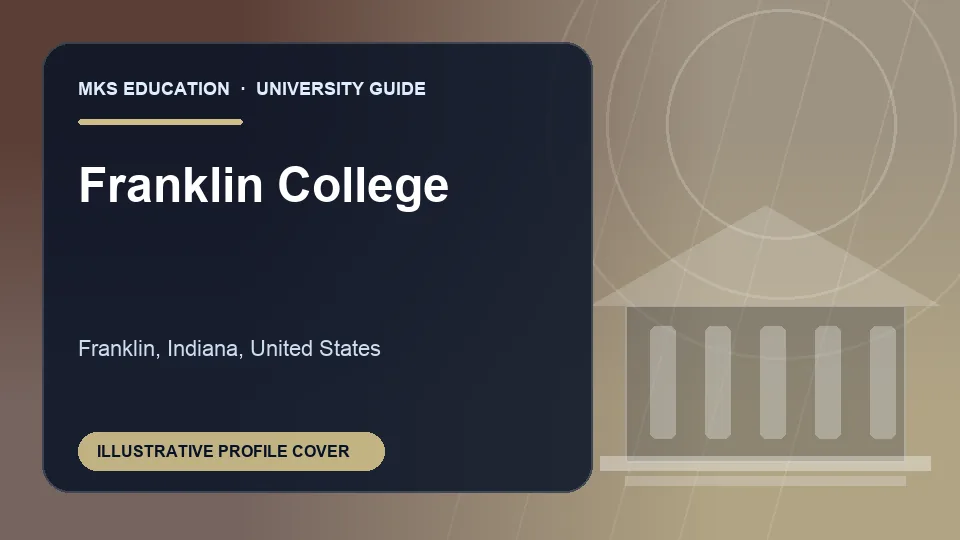 Illustrative MKS Education profile cover for Franklin College in United States