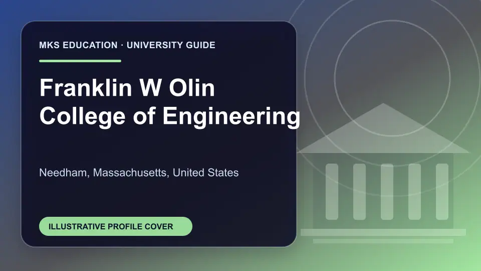 Illustrative MKS Education profile cover for Franklin W Olin College of Engineering in the USA