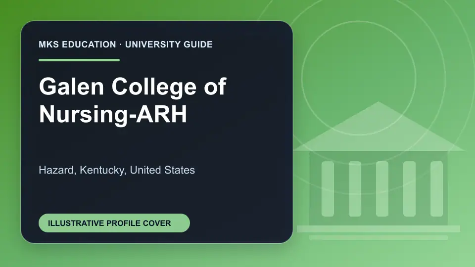 Illustrative MKS Education profile cover for Galen College of Nursing-ARH in the USA