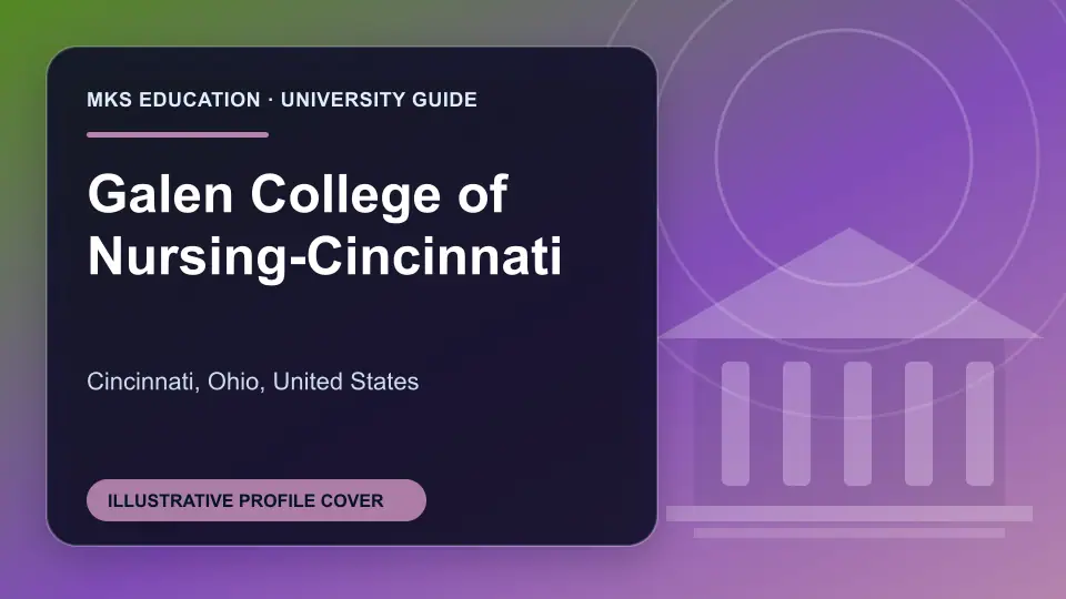 Illustrative MKS Education profile cover for Galen College of Nursing-Cincinnati in the USA