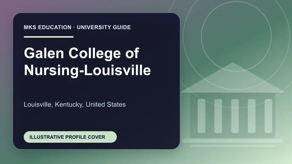 Illustrative MKS Education profile cover for Galen College of Nursing-Louisville in the USA