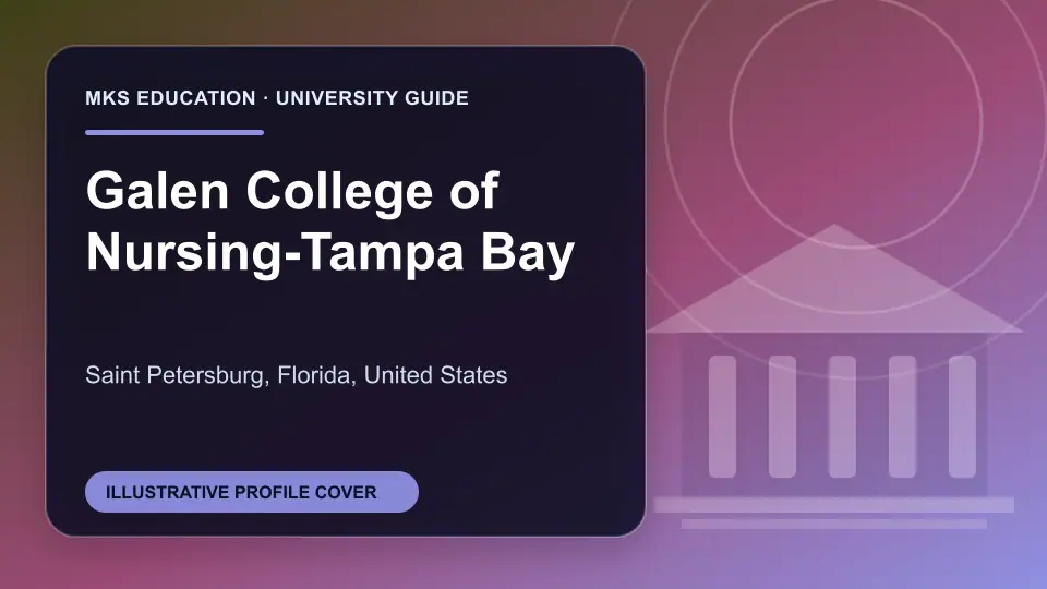 Illustrative MKS Education profile cover for Galen College of Nursing-Tampa Bay in the USA