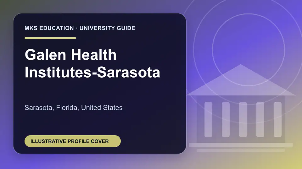 Illustrative MKS Education profile cover for Galen Health Institutes-Sarasota in the USA