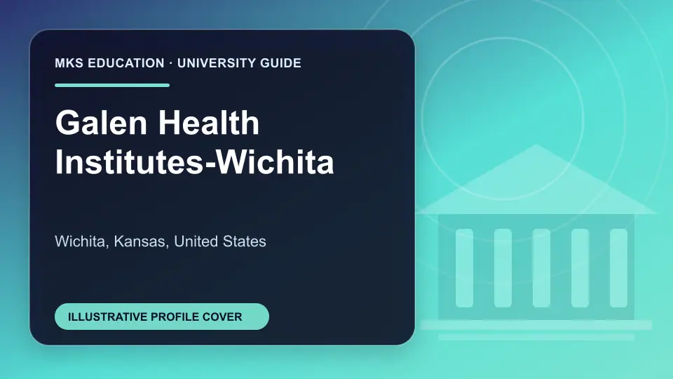 Illustrative MKS Education profile cover for Galen Health Institutes-Wichita in the USA