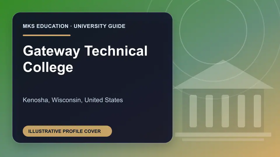 Illustrative MKS Education profile cover for Gateway Technical College in the USA