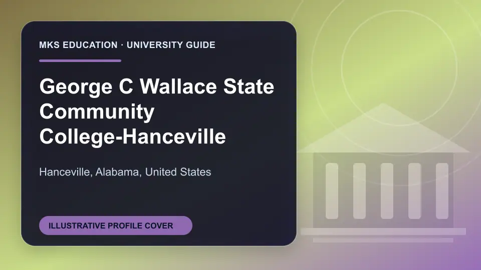 Illustrative MKS Education profile cover for George C Wallace State Community College-Hanceville in the USA