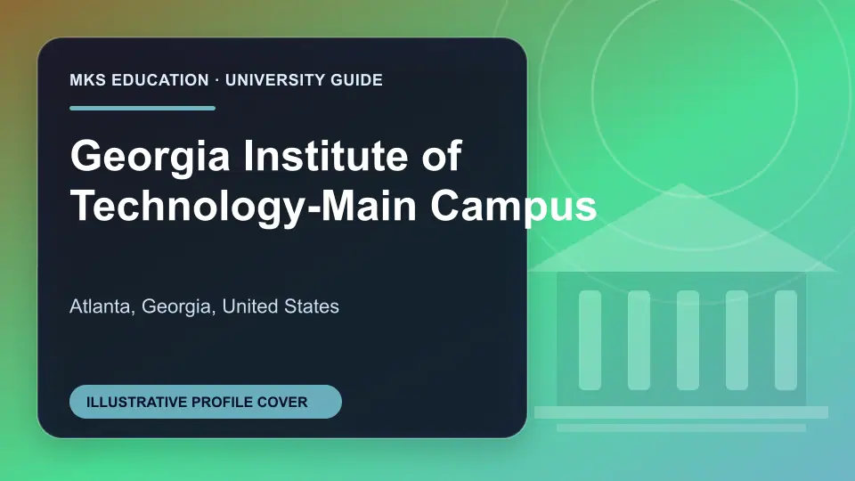 Illustrative MKS Education profile cover for Georgia Institute of Technology-Main Campus in the USA