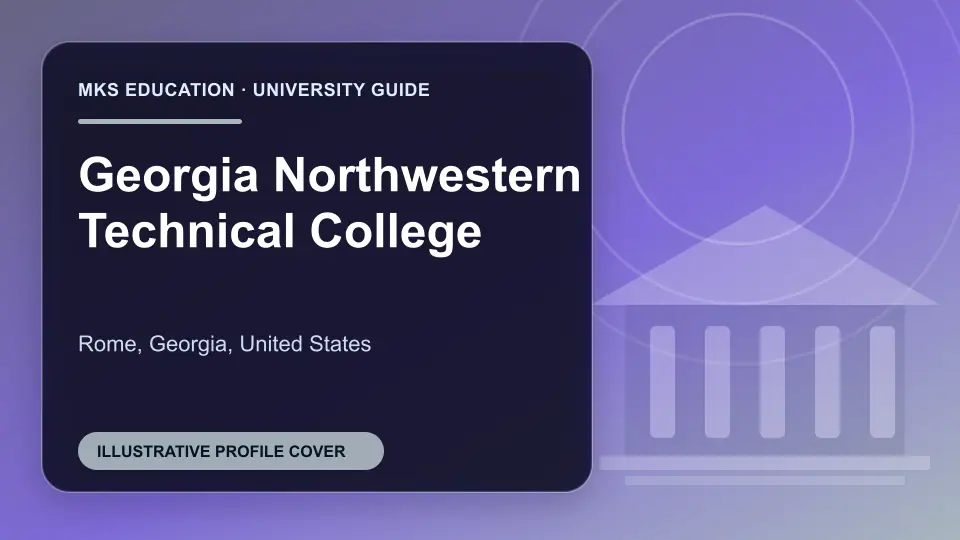 Illustrative MKS Education profile cover for Georgia Northwestern Technical College in the USA