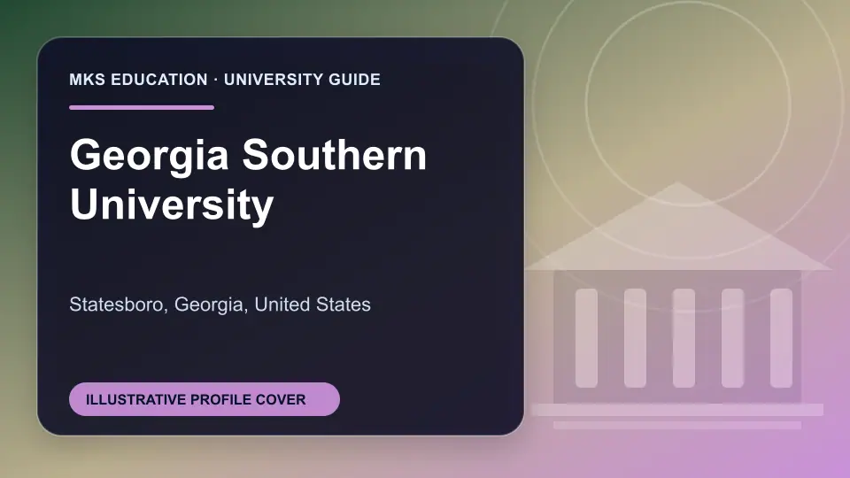 Illustrative MKS Education profile cover for Georgia Southern University in the USA