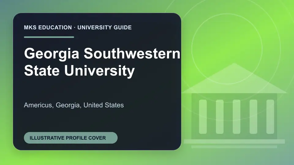 Illustrative MKS Education profile cover for Georgia Southwestern State University in the USA
