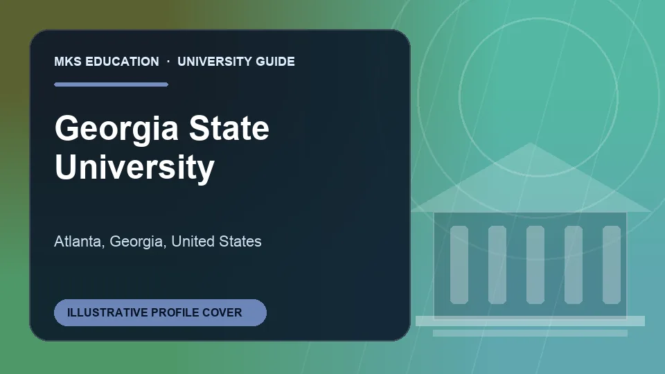 Illustrative MKS Education profile cover for Georgia State University in United States