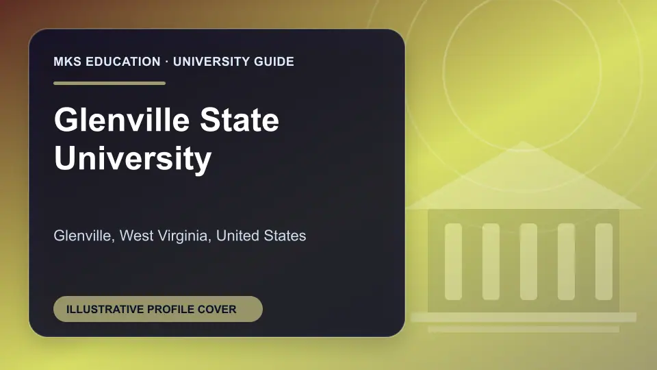 Illustrative MKS Education profile cover for Glenville State University in the USA