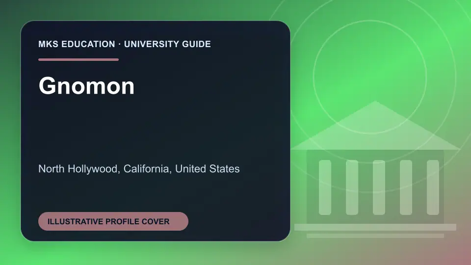 Illustrative MKS Education profile cover for Gnomon in the USA