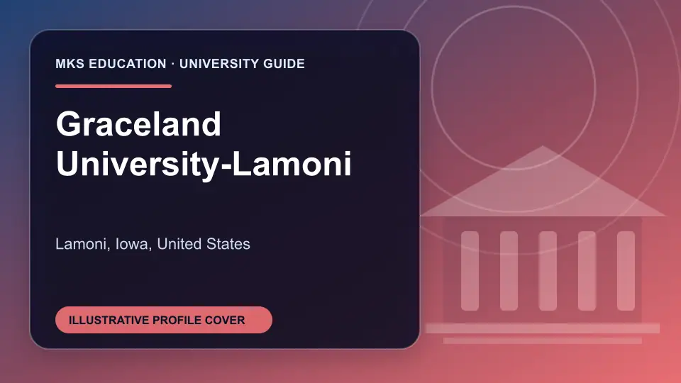 Illustrative MKS Education profile cover for Graceland University-Lamoni in the USA