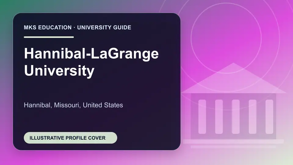Illustrative MKS Education profile cover for Hannibal-LaGrange University in the USA