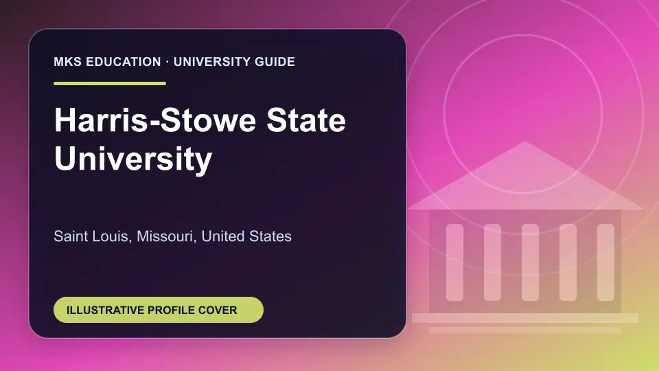 Illustrative MKS Education profile cover for Harris-Stowe State University in the USA