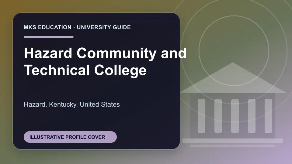 Illustrative MKS Education profile cover for Hazard Community and Technical College in the USA