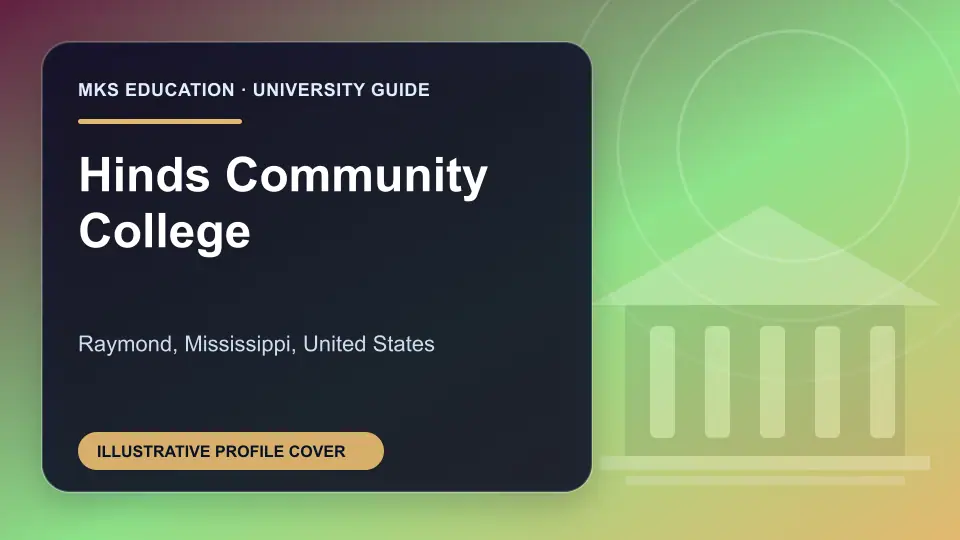 Illustrative MKS Education profile cover for Hinds Community College in the USA