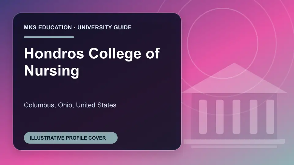 Illustrative MKS Education profile cover for Hondros College of Nursing in the USA