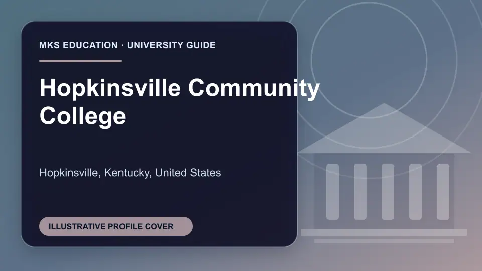 Illustrative MKS Education profile cover for Hopkinsville Community College in the USA