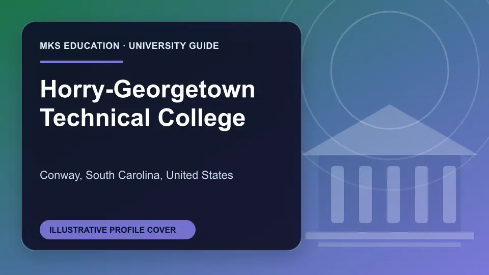 Illustrative MKS Education profile cover for Horry-Georgetown Technical College in the USA