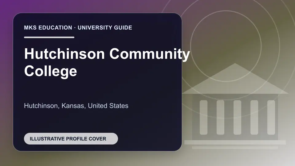 Illustrative MKS Education profile cover for Hutchinson Community College in the USA