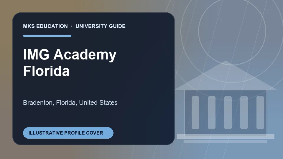 Illustrative MKS Education profile cover for IMG Academy Florida in United States