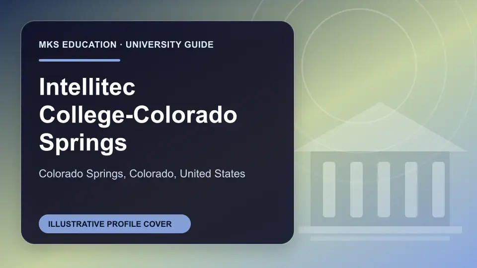 Illustrative MKS Education profile cover for Intellitec College-Colorado Springs in the USA