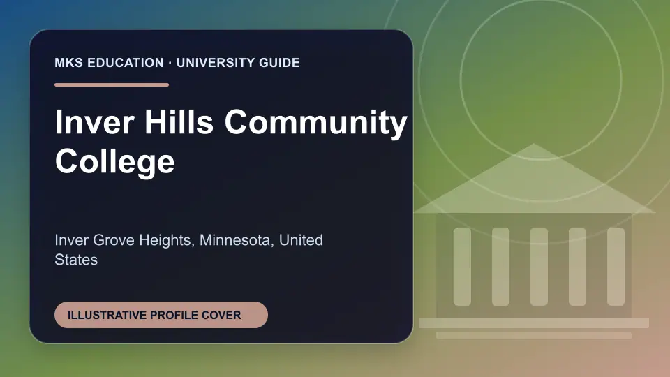 Illustrative MKS Education profile cover for Inver Hills Community College in the USA