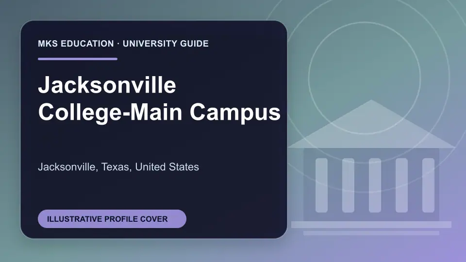 Illustrative MKS Education profile cover for Jacksonville College-Main Campus in the USA