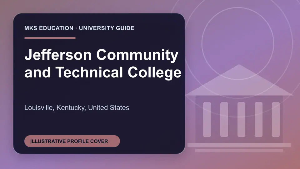 Illustrative MKS Education profile cover for Jefferson Community and Technical College in the USA