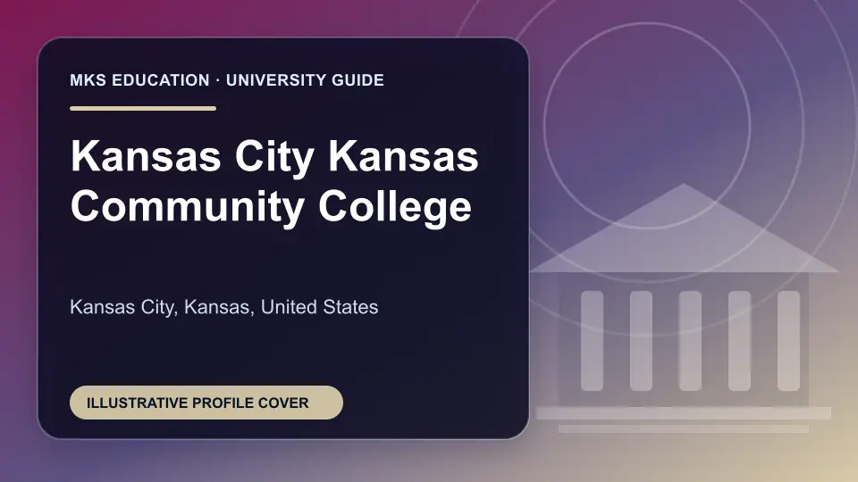 Illustrative MKS Education profile cover for Kansas City Kansas Community College in the USA