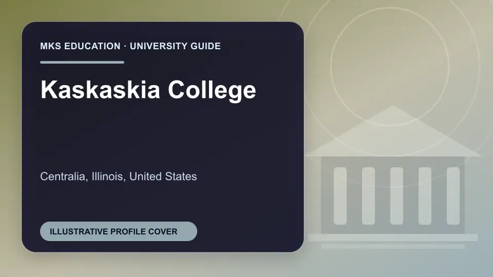 Illustrative MKS Education profile cover for Kaskaskia College in the USA