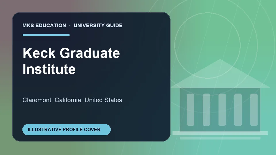 Illustrative MKS Education profile cover for Keck Graduate Institute in United States